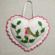 Coeur lin  oiseau houx