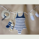 Sac à linge "maillot de bain bleu"